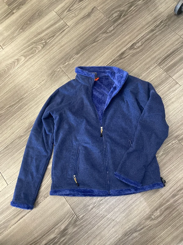 Jacket Faux Fur & Sherpa By Nike In Blue, Size: L