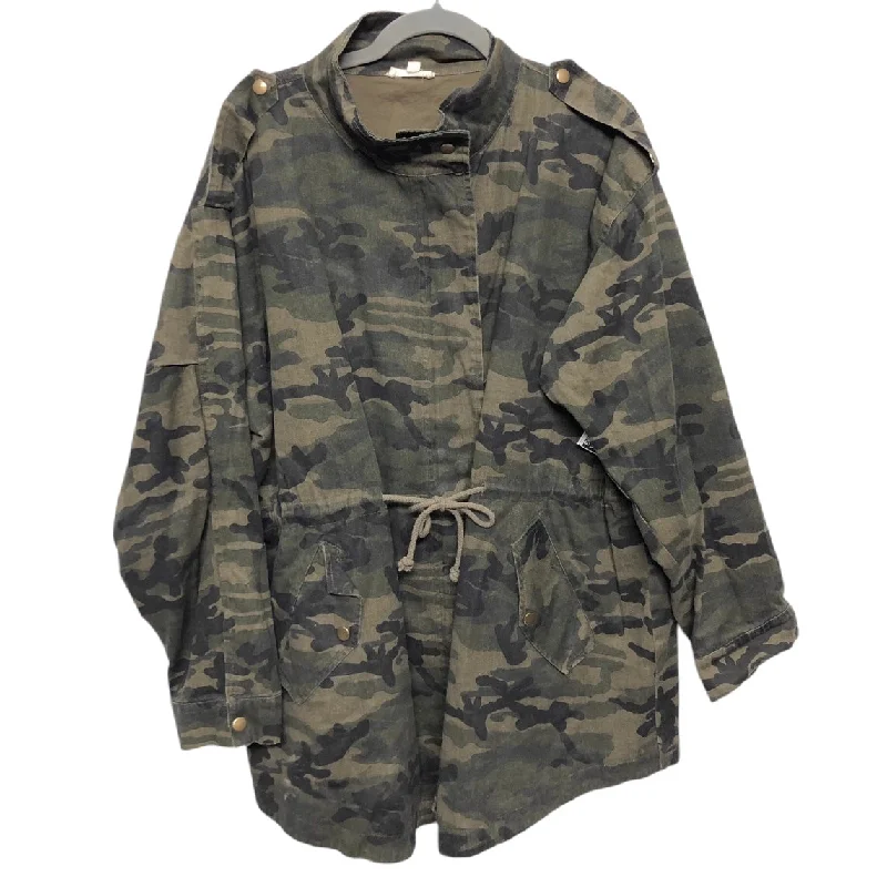 Jacket Utility By Oddi In Camouflage Print, Size: 3x