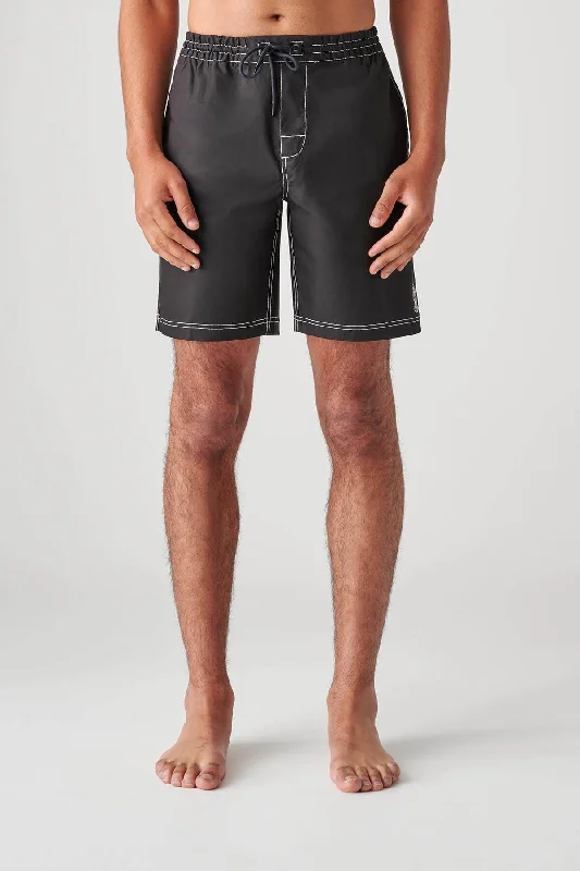 Smashed Poolshort - Black