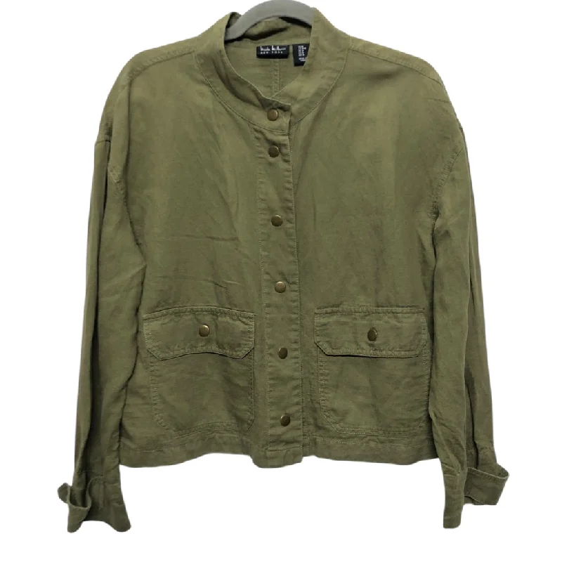 Jacket Utility By Nicole By Nicole Miller In Green, Size:M