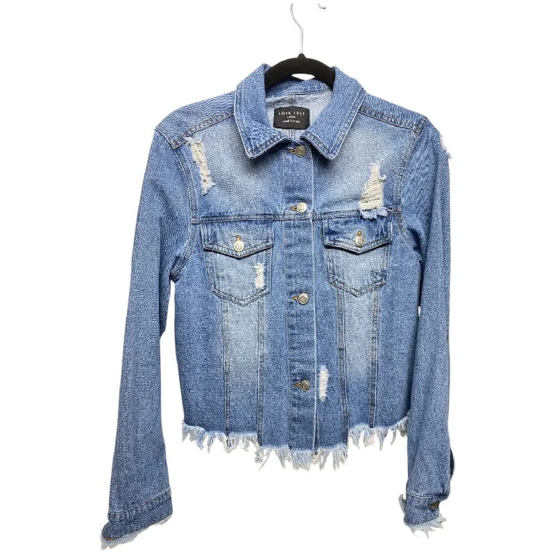 Jacket Denim By Love Tree In Blue, Size: L