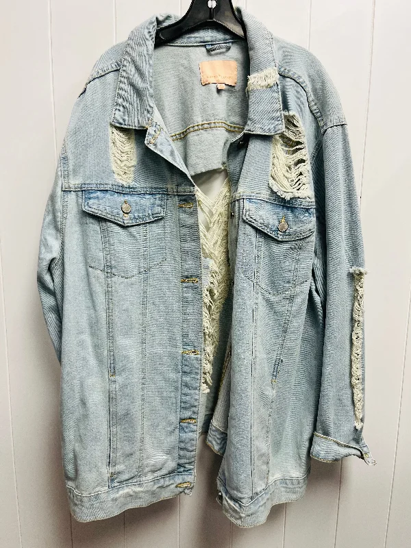 Jacket Denim By Gibson And Latimer In Blue Denim, Size: 3x