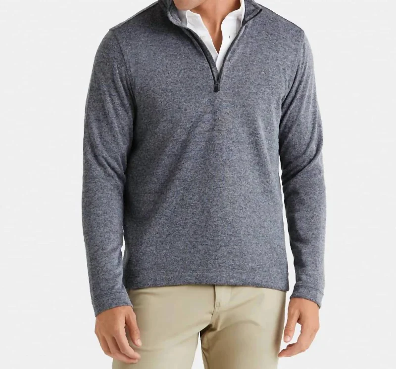 Commuter 1/4 Zip Sweater In Dark Gray Heather