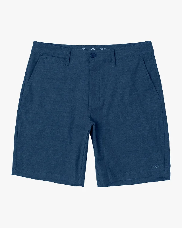 Boys Back In 19" Hybrid Shorts - Denim Heather