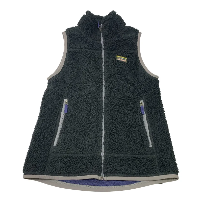 Vest Faux Fur & Sherpa By L.l. Bean In Black, Size: Xs