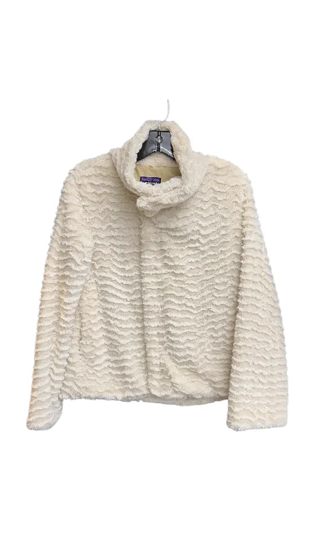 Jacket Faux Fur & Sherpa By Patagonia In Cream, Size: S