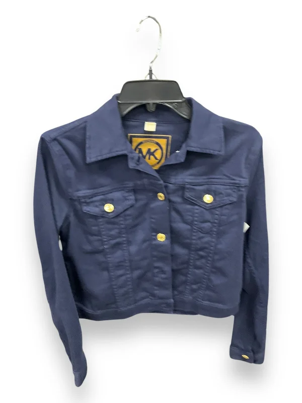 Jacket Shirt By Michael By Michael Kors In Navy, Size: S