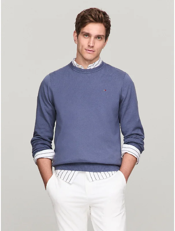 Tommy Hilfiger Men's Flag Logo Crewneck Sweater