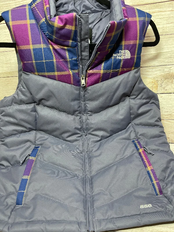 Vest Puffer & Quilted By The North Face In Plaid Pattern, Size: S