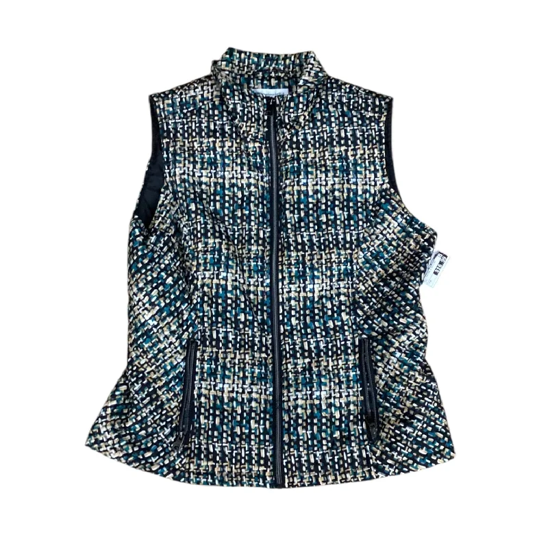 Vest Puffer & Quilted By Christopher And Banks In Teal, Size: M