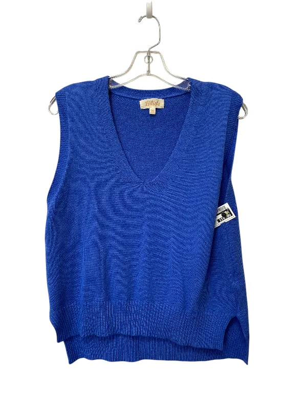 Vest Sweater By Listicle In Blue, Size: M