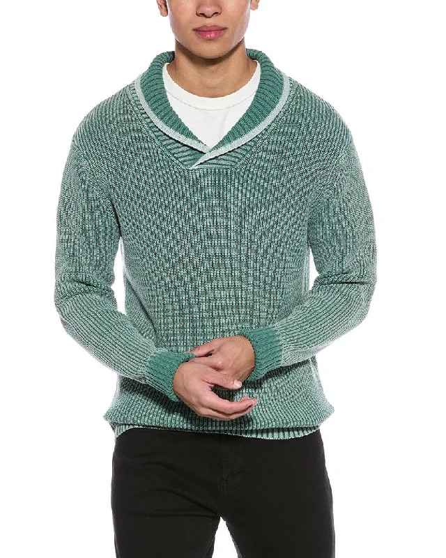 tyler böe Mineral Wash Shawl Collar Sweater