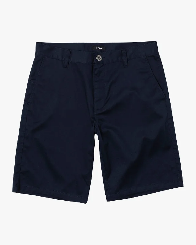 Boys Weekday Stretch 18" Shorts - Navy Marine