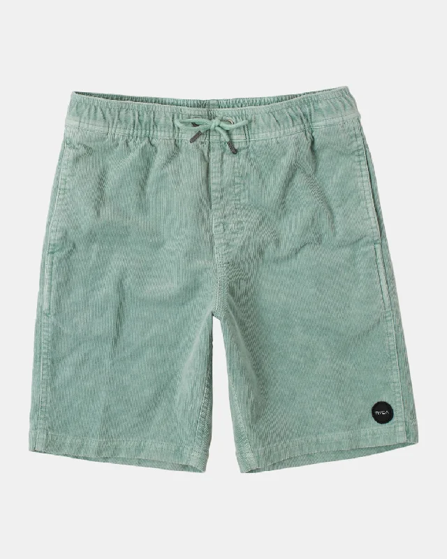 Boys Escape 16" Corduroy Shorts - Green Haze