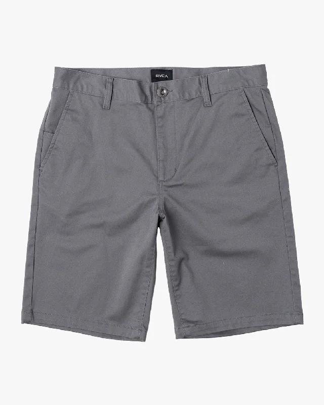 Boys Weekday Stretch 18" Shorts - Smoke