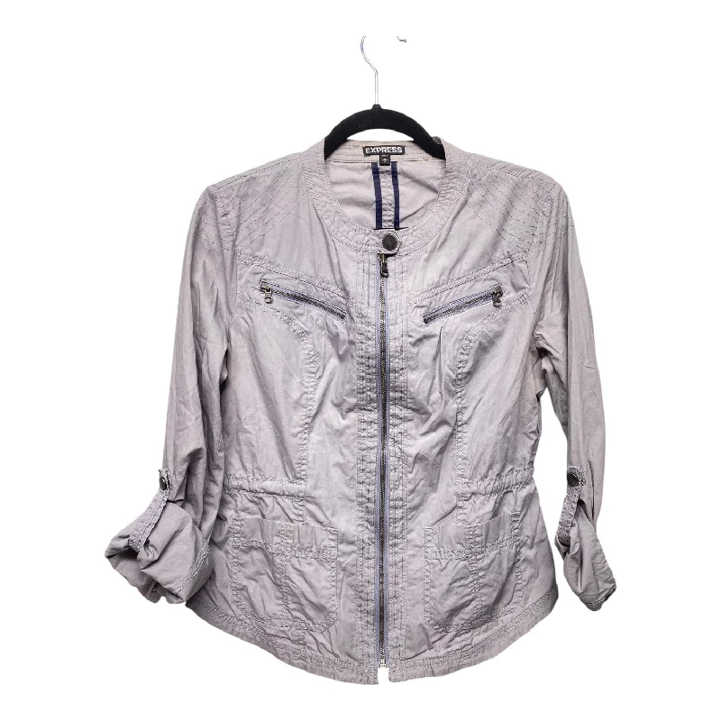 Jacket Other By Express In Grey, Size: M