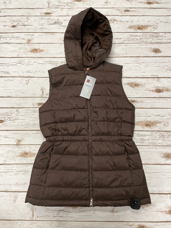 Vest Puffer & Quilted By Cme In Brown, Size: S