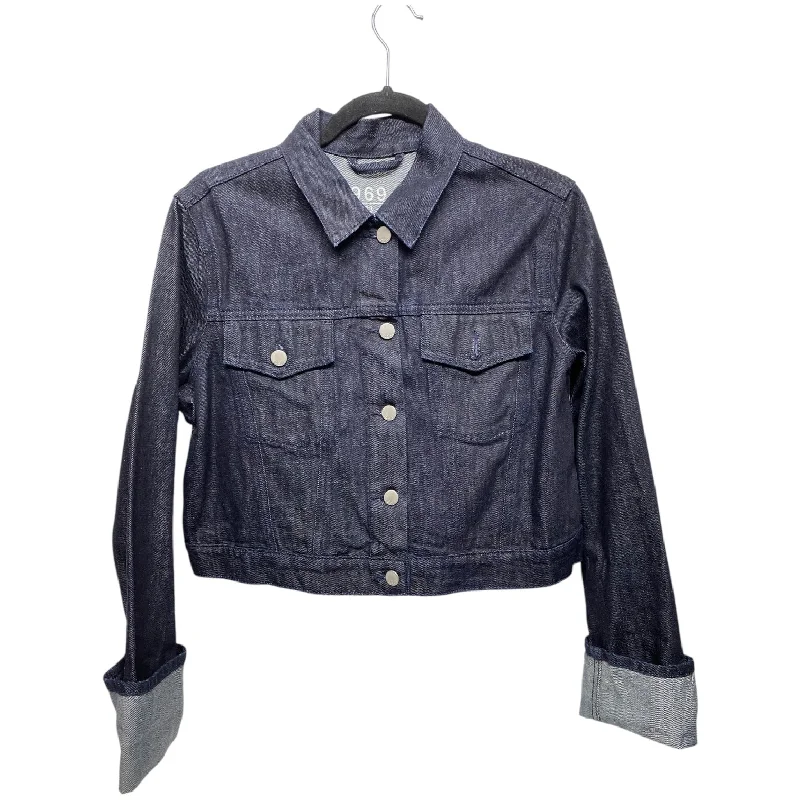 Jacket Denim By Gap In Blue Denim, Size: Lp