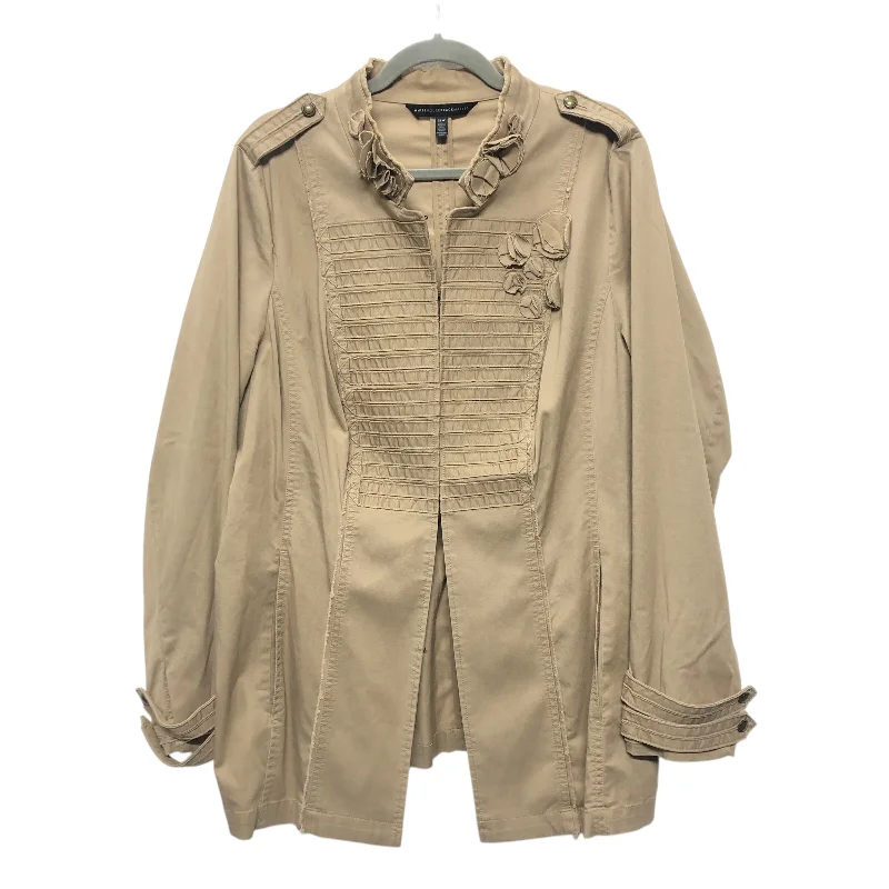 Jacket Other By White House Black Market In Tan, Size:18