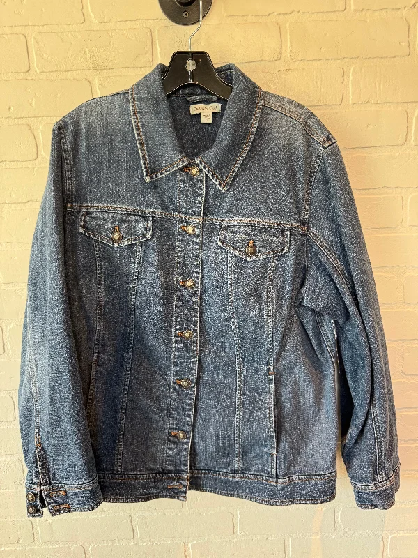 Jacket Denim By Coldwater Creek In Blue Denim, Size: 2x