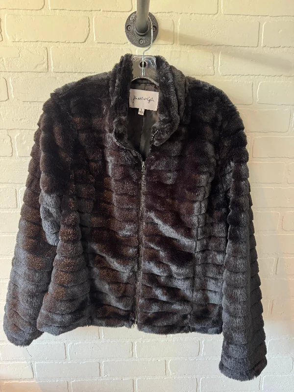 Jacket Faux Fur & Sherpa By kendall & kylie In Black, Size: L