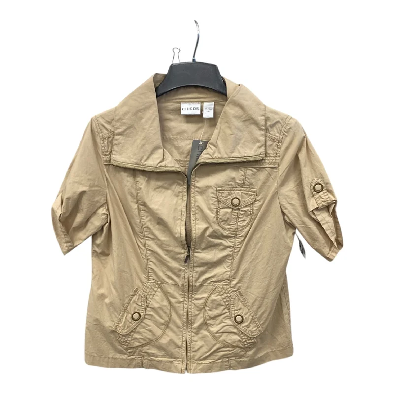 Jacket Other By Chicos In Tan, Size:M