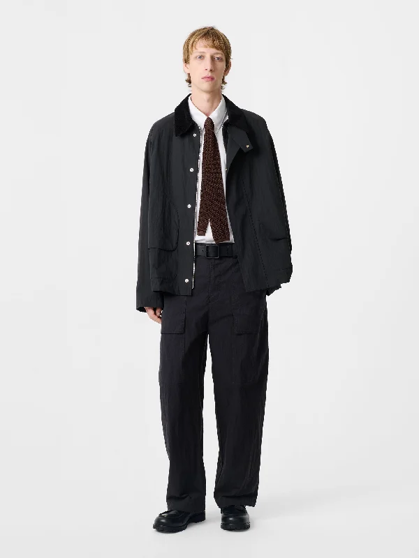 TOWA ORGANIC COTTON JACKET IN WASHED BLACK