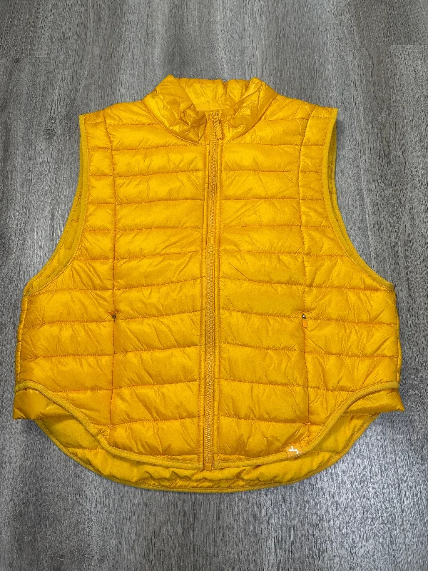 Vest Puffer & Quilted By Joy Lab In Yellow, Size: L