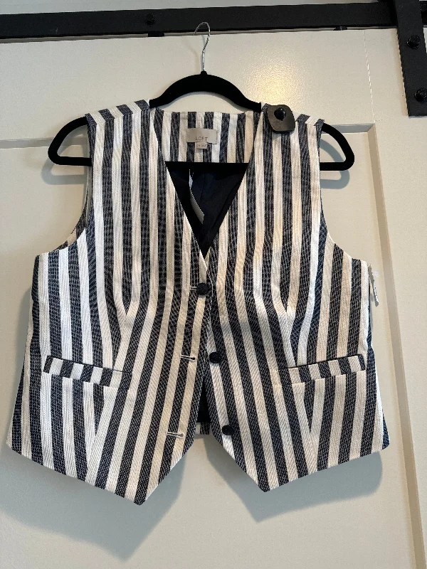 Vest Other By Loft In Blue & White, Size: M