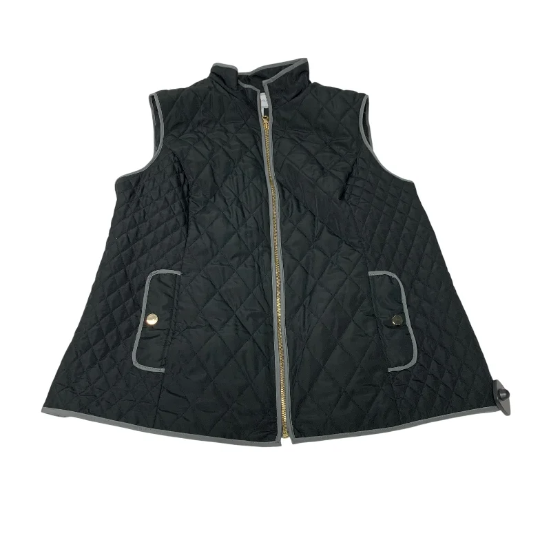 Vest Puffer & Quilted By Charter Club In Black, Size: Xl