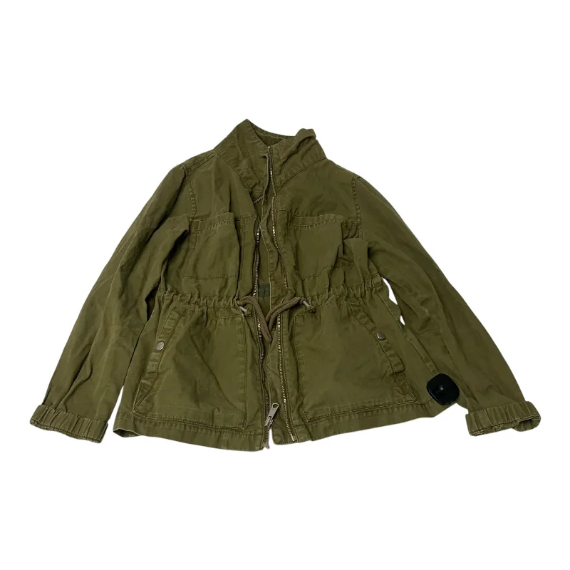 Jacket Utility By Old Navy In Green Denim, Size: M