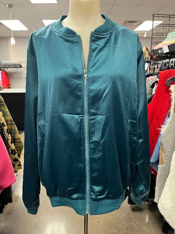 Jacket Other By Clothes Mentor In Teal, Size: Xl