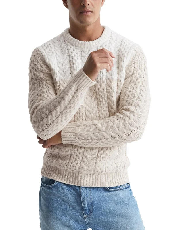 Reiss Bankside Alpaca & Wool-Blend Crew Chunky Sweater