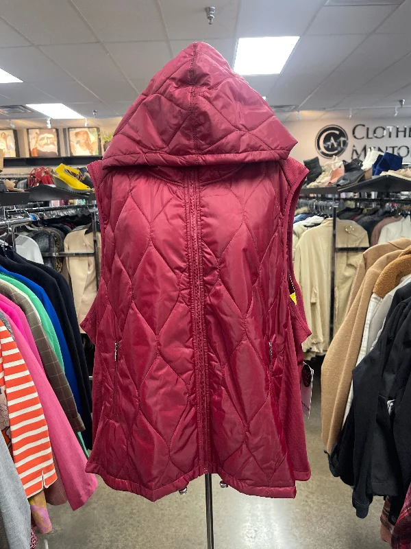 Vest Puffer & Quilted By Clothes Mentor In Red, Size: 3x