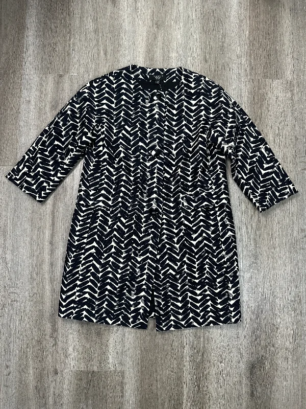 Jacket Other By Talbots In Black & White, Size: Xsp