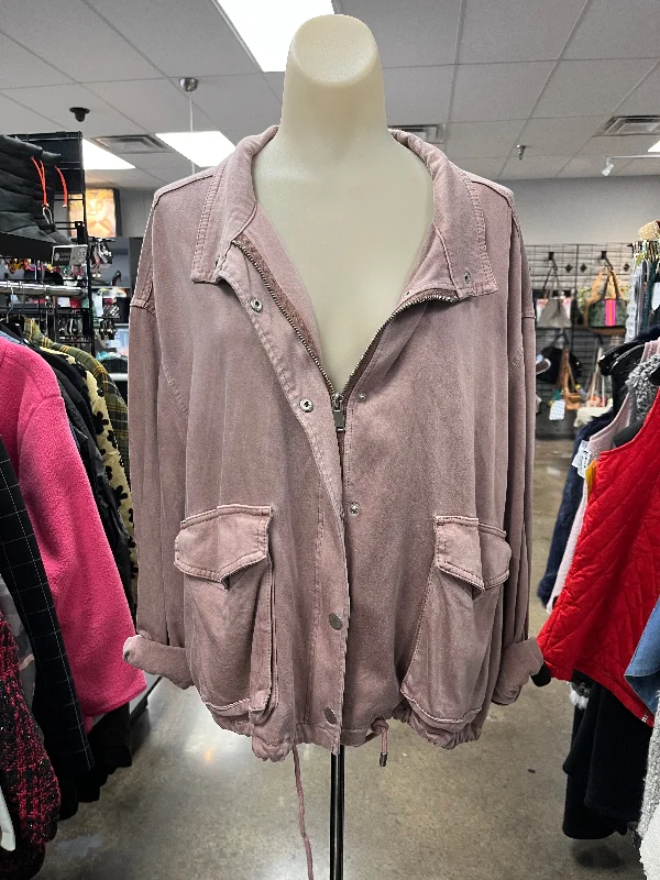 Jacket Other By Nicole By Nicole Miller In Pink, Size: Xl